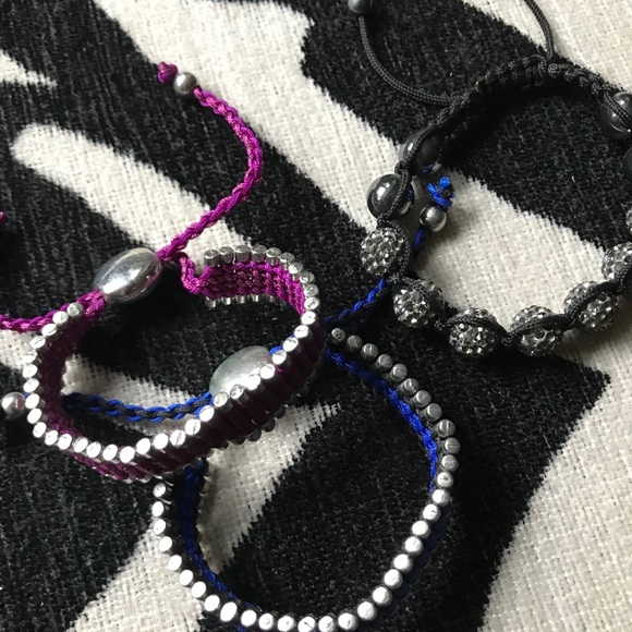 3 string/metal adjustable bracelets layer or alone - Picture 2 of 3